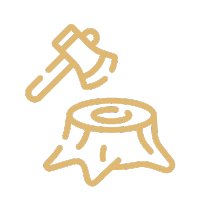 clipart of ax and tree stump