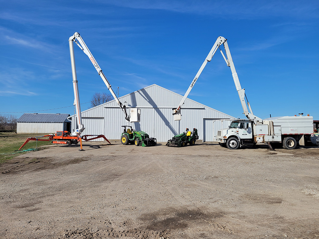 Ordner's Tree Service equipment for tree services